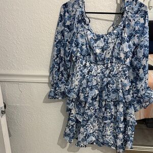 Justify Blue Floral Dress